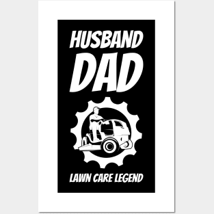 Husband Dad Lawn Care Legend #2 Posters and Art